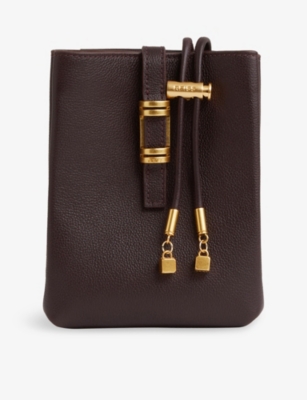 REISS: Vienna leather phone pouch