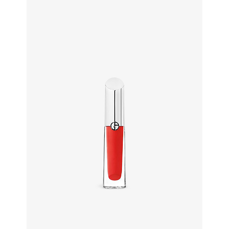 Giorgio Armani 04 Cherry Glaze Prisma Glass Lip Gloss In White