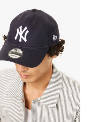 New Era Mens Navy 9forty New York Yankees Cotton-twill Cap In Navy