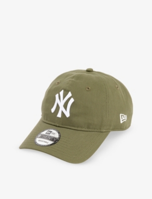 Shop New Era Men's Green Med 9twenty New York Yankees Cotton Cap