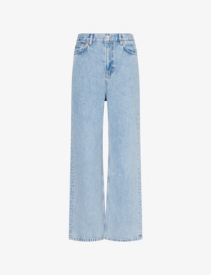 Wardrobe.nyc Mens  Low-rise Straight-leg Denim Jeans