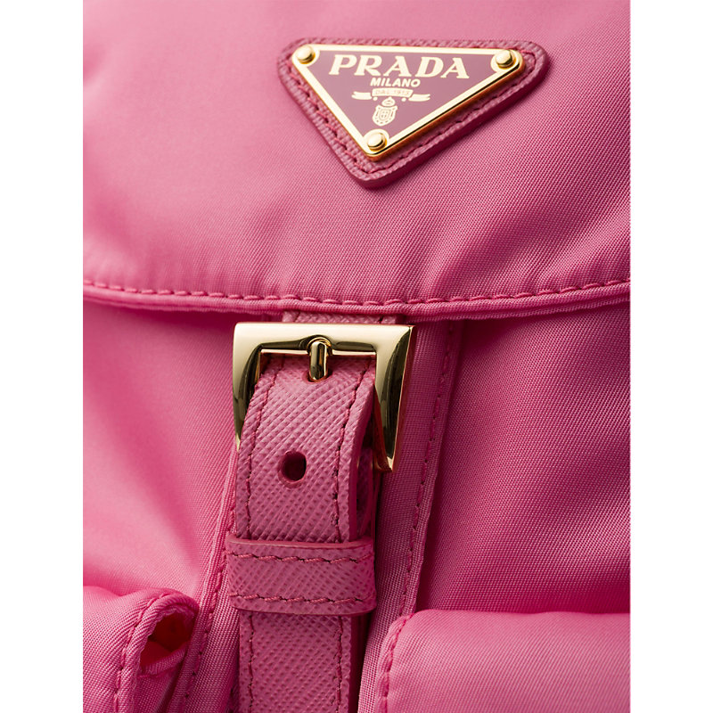 Shop Prada Re-edition 1978 Re-nylon Small Recycled-polyamide Backpack In Pink