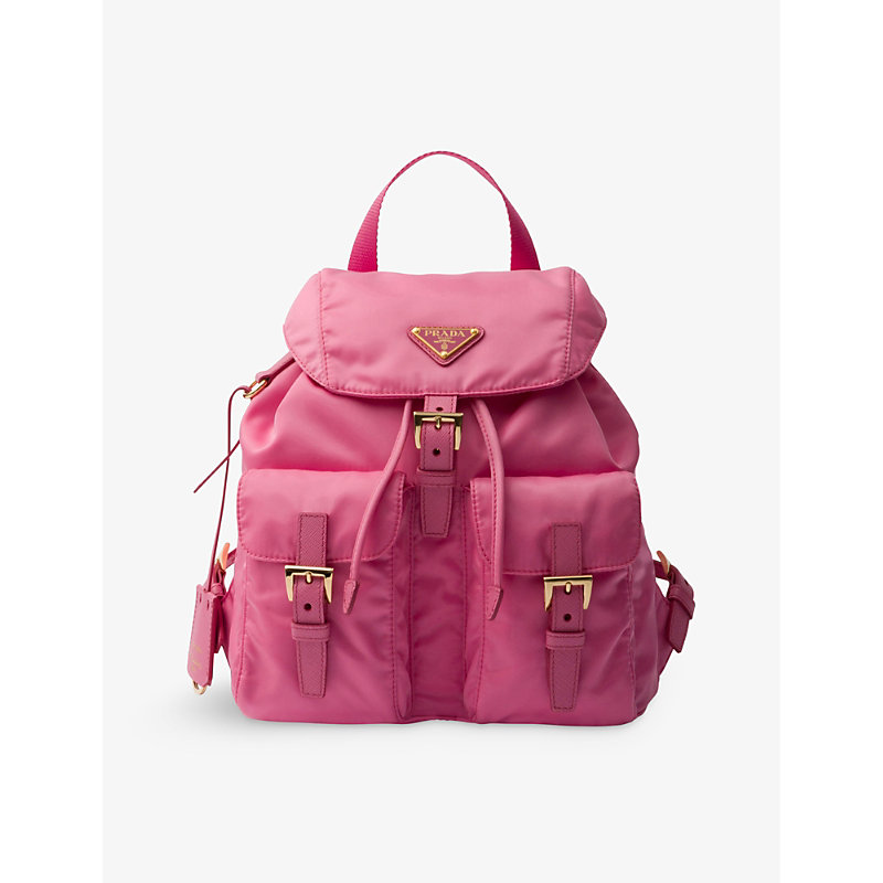Prada Womens Pink Re-edition 1978 Re-nylon Small Recycled-polyamide Backpack