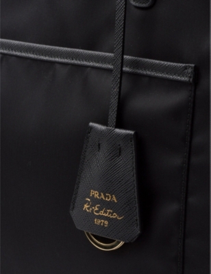Shop Prada Re-edition 1978 Re-nylon Large Tote Bag In Black