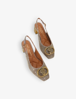 Kurt Geiger London Chelsea Slingback Pump In Beige