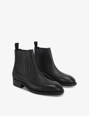 Kurt Geiger Mens Kemp Leather Chelsea Boots Blac In Black