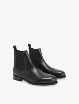 Kurt Geiger Leather Sloane Chelsea Boots In Black