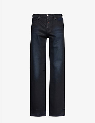 VAYDER: Straight straight-leg mid-rise stretch-denim jeans