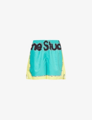 ACNE STUDIOS: Logo-print swim shorts
