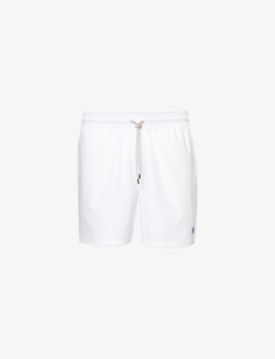 POLO RALPH LAUREN: Traveler logo-embroidered stretch-recycled polyester swim shorts