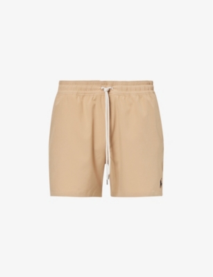 POLO RALPH LAUREN: Traveller logo-embroidered stretch recycled-polyester swim shorts