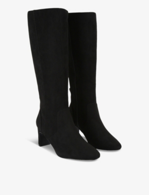 KG KURT GEIGER: Tyler square-toe suede knee-high boots