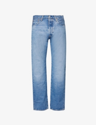 LEVIS: 501 Original straight-leg mid-rise jeans