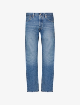 Shop Levi's Mens Levis 501 Original Straight-leg Mid-rise Jeans In Chemicals