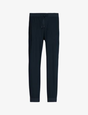 Shop Lululemon Men's True Vy Abc Drawstring-waist Stretch Recycled-polyester Jogging Bottoms In True Navy