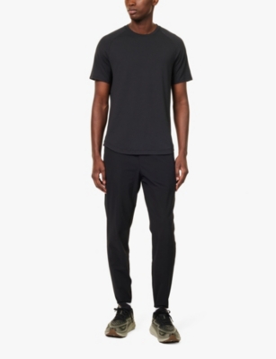 Lululemon Pace Breaker Tapered-leg Mid-rise Stretch-woven Trousers In Black