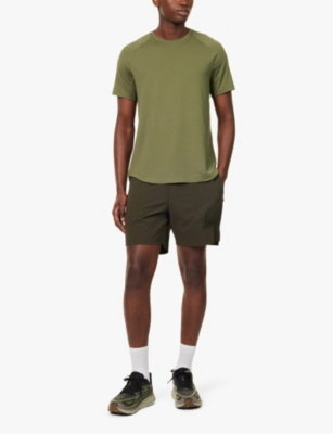 License 2 Train mid-rise stretch recycled-nylon shorts