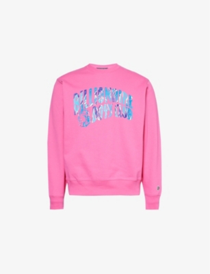 Billionaire Boys Club Mens Pink Brand-patch Relaxed-fit Cotton-jersey Sweatshirt