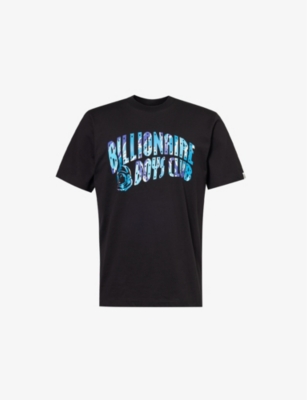 Shop Billionaire Boys Club Mens Black Arch Branded-print Cotton-jersey T-shirt