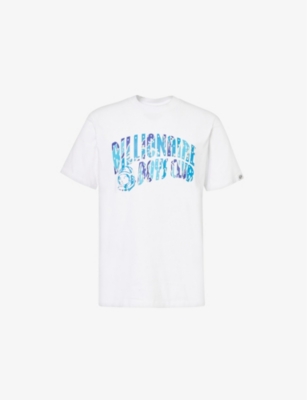 Shop Billionaire Boys Club Mens  Arch Branded-print Cotton-jersey T-shirt In White