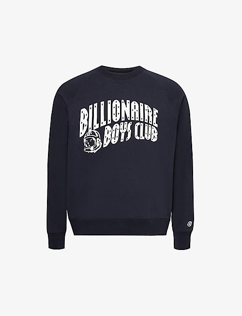 BILLIONAIRE BOYS CLUB: Arch branded-print cotton-jersey sweatshirt