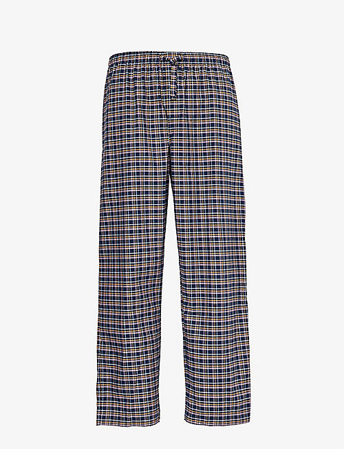 DEREK ROSE: Barker checked cotton pyjama trousers