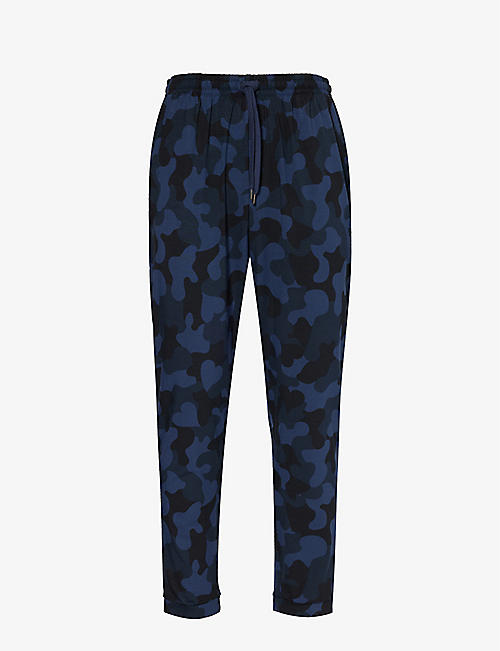 DEREK ROSE: London camouflage-print stretch-woven pyjama bottoms