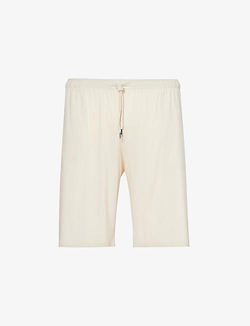 DEREK ROSE: Basel relaxed-fit stretch-woven pyjama shorts