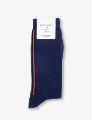PAUL SMITH: Artist stripe-pattern organic-cotton blend sock