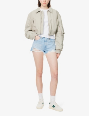 Levi's Levis Womens Ojai Luxor Heat Short 501 Original Slim-fit Straight-leg High-rise Denim Shorts In Ojai Luxor Heat Short
