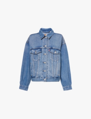 Shop Levi's Levis Women's Soft As Butter Mid 90s Relaxed-fit Cotton-blend Denim Jacket