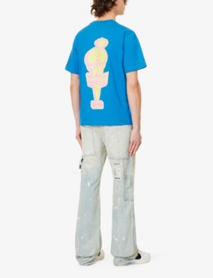 Shop Icecream Men's Blue We Serve It Best Graphic-print Cotton-jersey T-shirt