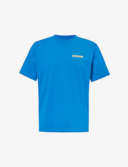 ICECREAM: We Serve It Best graphic-print cotton-jersey T-shirt