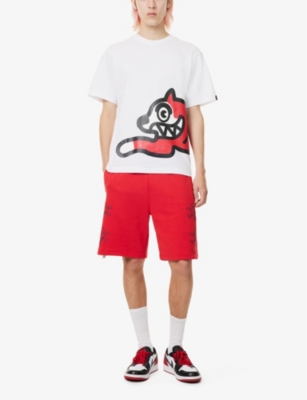 Shop Icecream Men's White Running Dog Branded-print Cotton-jersey T-shirt