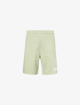 Shop Billionaire Boys Club Mens Green Arch Branded-print Cotton-jersey Shorts