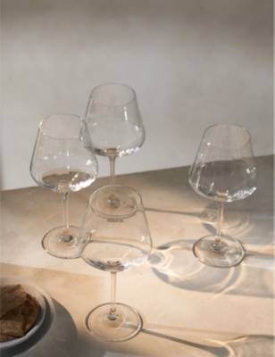 THE WHITE COMPANY: Pimlico crystal-glass chardonnay glasses set of four