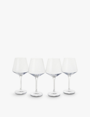 THE WHITE COMPANY: Pimlico crystal-glass chardonnay glasses set of four