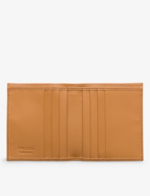 Prada Womens Green Triangle-plaque Re-nylon Wallet In Green