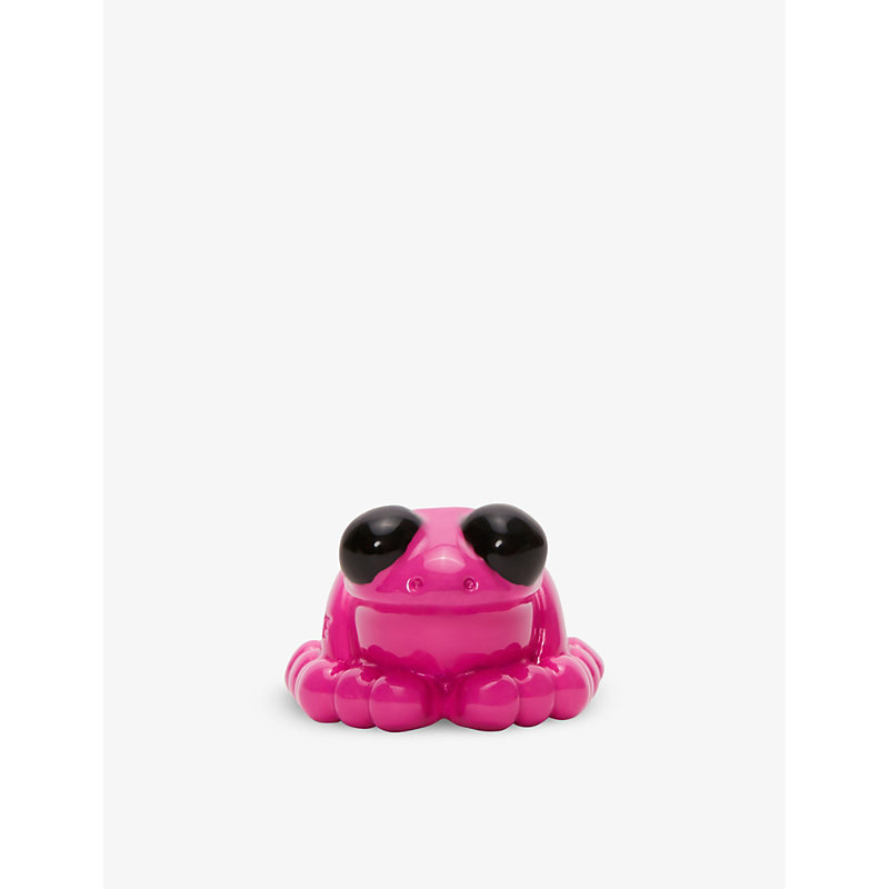 Shop Loewe Pink/black Exotic Frog Brass Bag Accessory