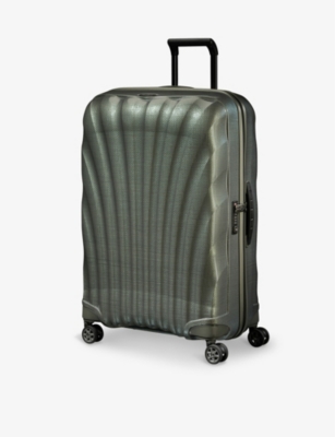 Shop Samsonite Metallic Green C-lite Spinner Hard Case 4 Wheel Cabin Suitcase 75cm