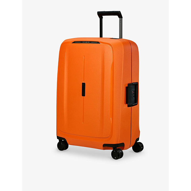 Shop Samsonite Papaya Orange Essens Spinner Hard Case 4 Wheel Recycled-polypropylene Suitcase 69cm