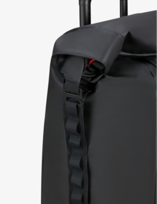 Shop Samsonite Black Duffle Logo-embossed Recycled-polyester Suitcase
