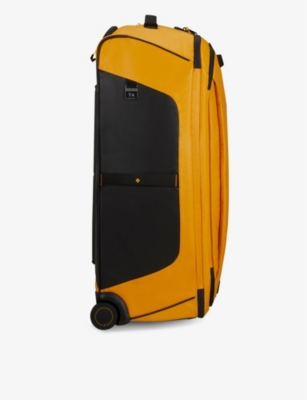 Samsonite Yellow Ecodiver Duffle Two-wheel Recycled-polyester Suitcase 79cm In Yellow