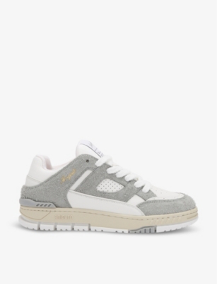 Axel Arigato Area Lo Brushed-suede And Leather Low-top Trainers In White/oth
