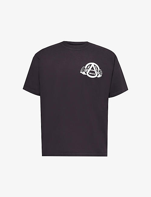 OBEY: Nothing brand-print cotton-jersey T-shirt