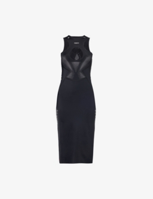 COPERNI: PUMA x Coperni brand-print stretch-jersey midi dress