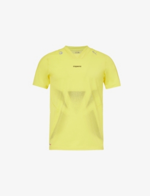 Shop Coperni Womens Puma X  Relaxed-fit Stretch-jersey T-shirt In Court Yellow Couyel