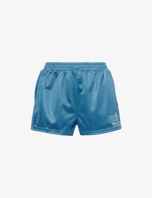 SPORTY & RICH - Sporty & Rich x Prince logo-print woven shorts ...