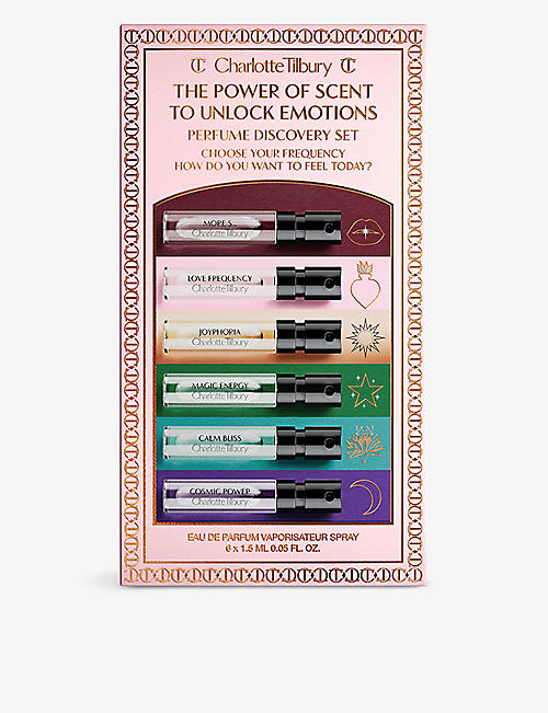 CHARLOTTE TILBURY: The Power of Scent to Unlock Emotions eau de parfum gift set 6 x 1.5ml