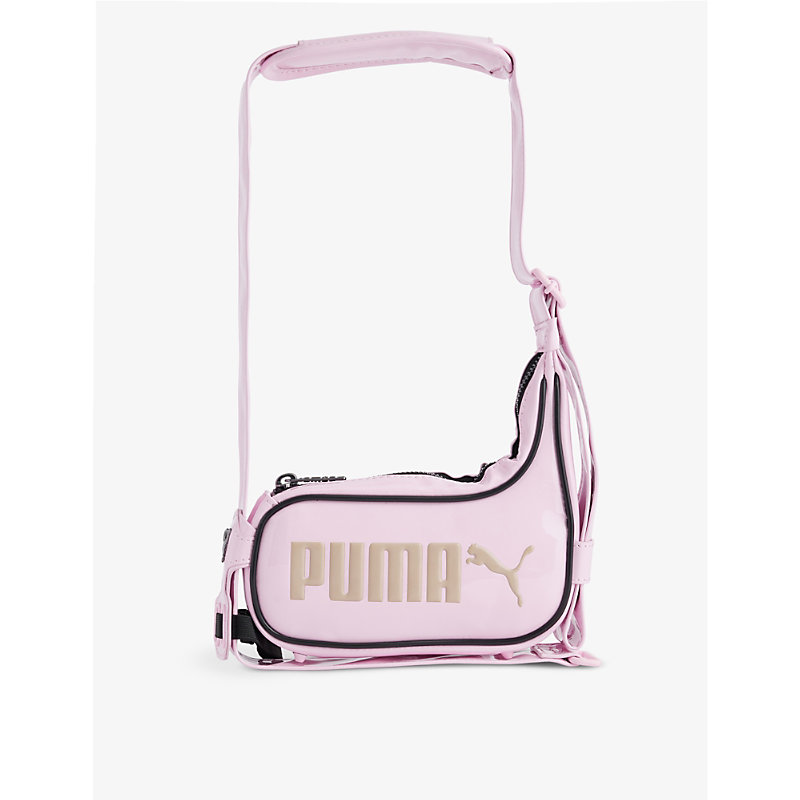 Shop Ottolinger Women's Whisp Of Pink Puma X Branded Faux-leather Shoulder Bag